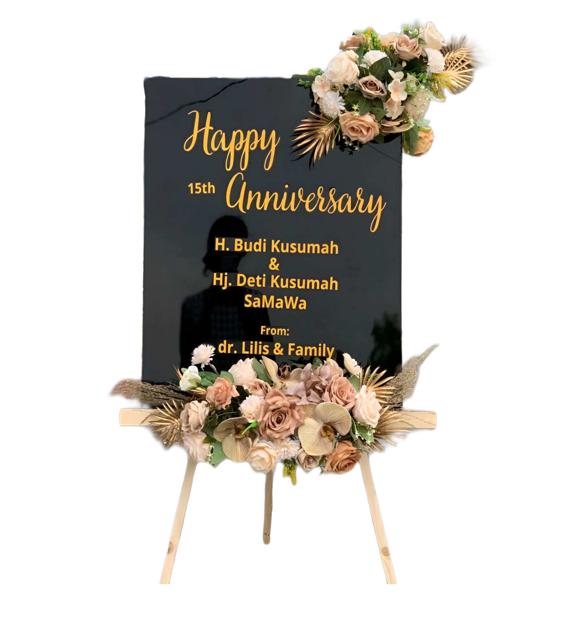 Papan Bunga Akrilik Moti