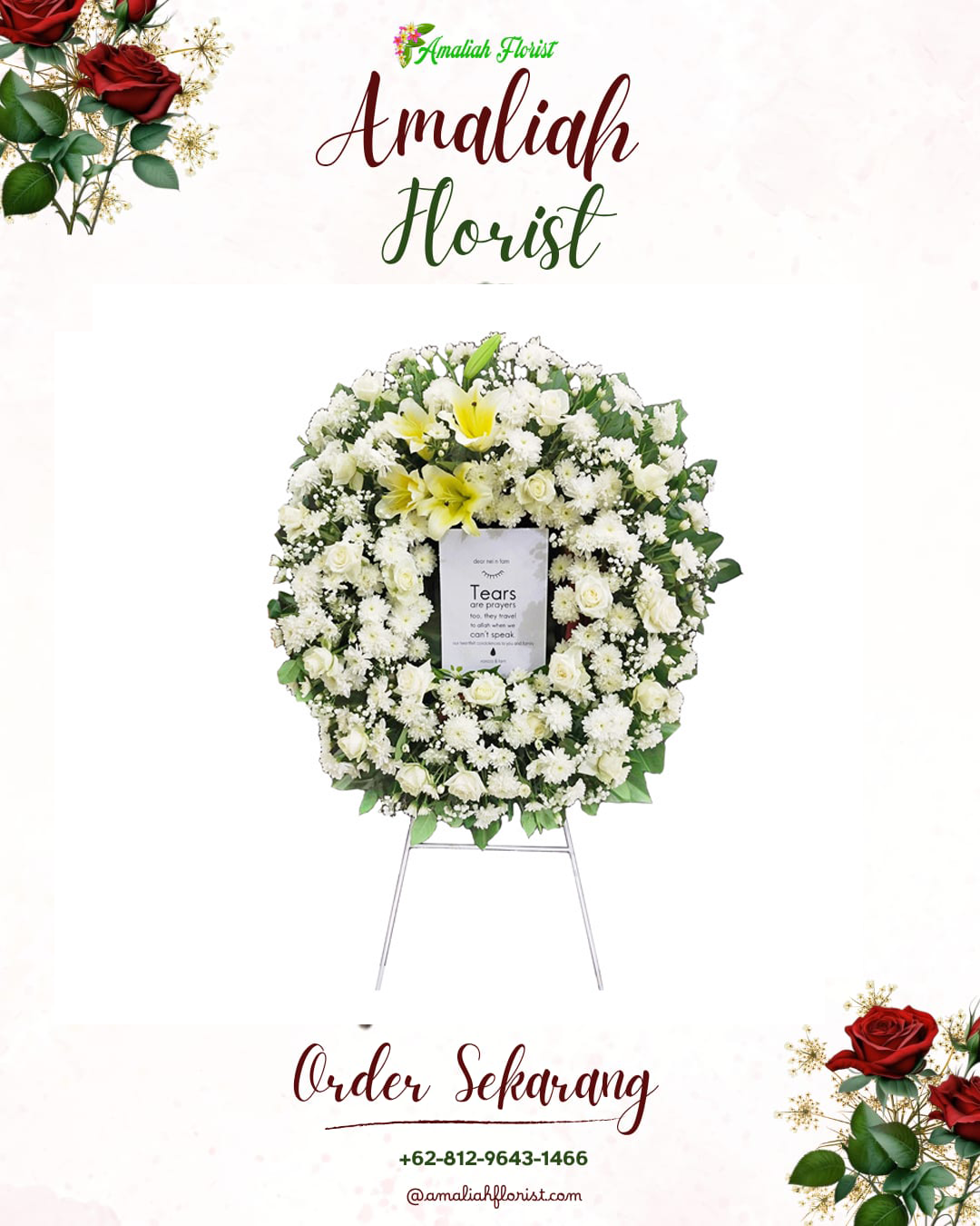 Krans Bunga Duka Moti